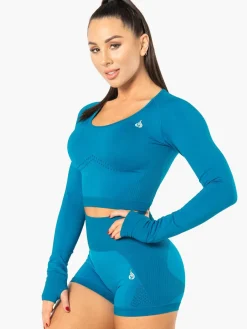 Women Ryderwear Eectra eae ong eeve Crop Top