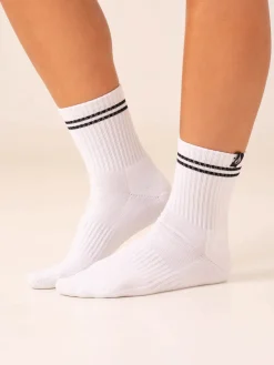 Women Ryderwear Stripe Crew Socks